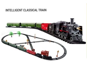 Dymiąca kolejka z torami rail king dźwięk