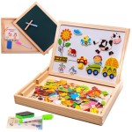 Edukacyjna tablica kredowo-magnetyczna magnesy 159 el.