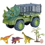 Duża ciężarówka dinozaur auto samochód tir transport dinozaurów