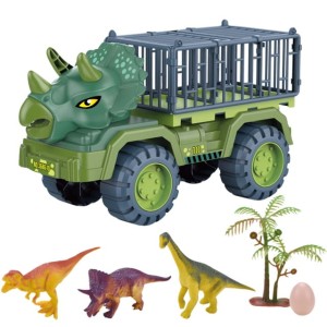 Duża ciężarówka dinozaur auto samochód tir transport dinozaurów