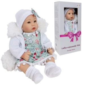 Lala lalka Pola słodki bobas w śpiochach 40 cm