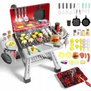 Grill Barbecue Kuchnia Ogrodowa Interaktywna Para LED Zestaw 41 el