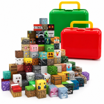 Klocki magnetyczne sześciany kostki 3D pixele w walizce 96 elementów